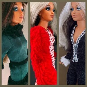 Bundle OOAK Fur-rocious Suits Fit Vintage Ideal Tiffany Taylor 18” Doll
